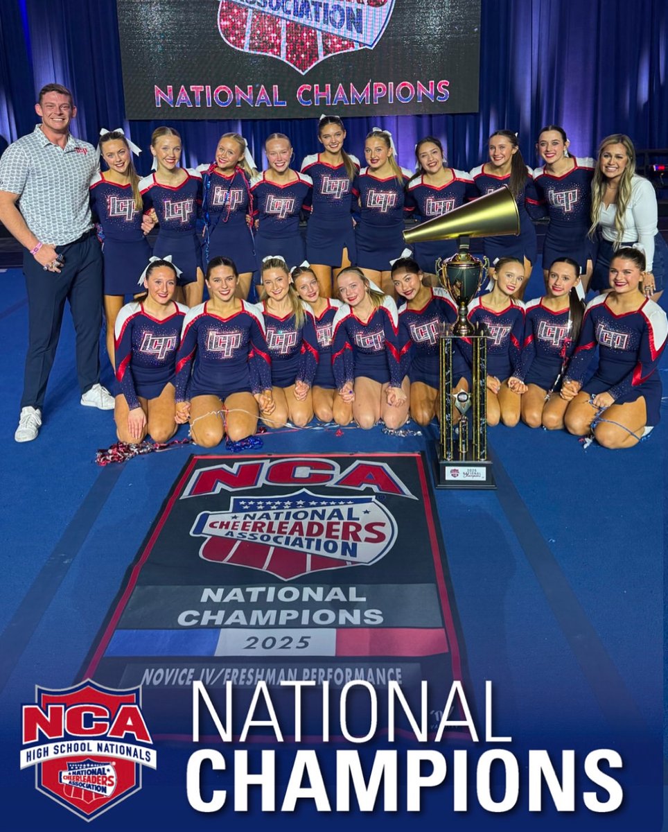 Congratulations to the Liberty NCA Cheer Squad on their NCA High School NATIONAL CHAMPIONSHIP! Their two flawless routines in the JV Novice Performance Division combined with recognition for Best Jumps/Stunts made this past weekend one for the LCP history books! #LCPfamily