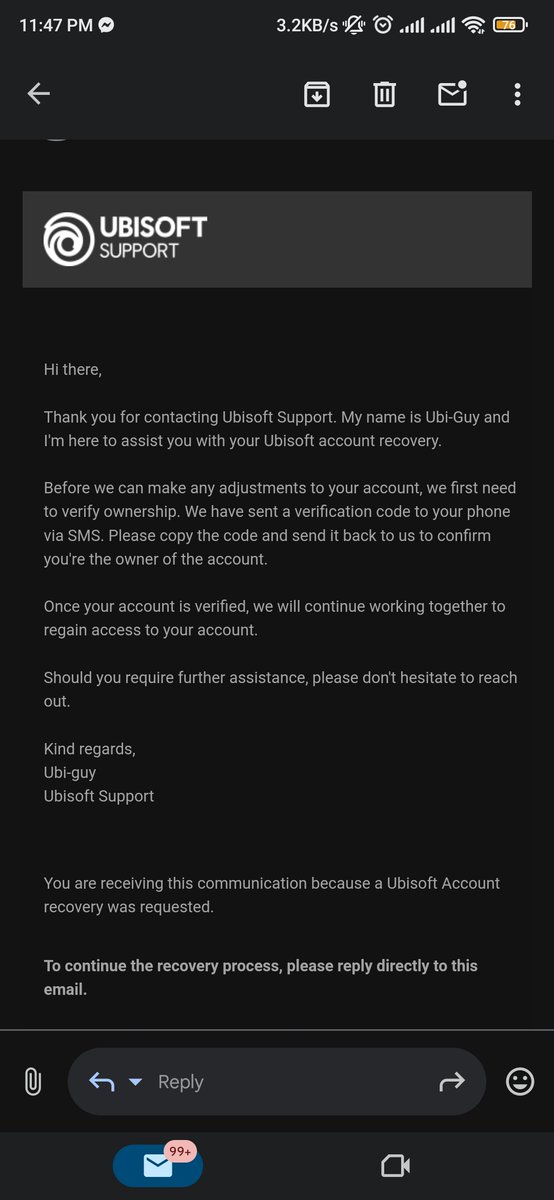 Enward009's tweet photo. @Ubisoft  once a GOATed game company now a money hungry mongrels. Got hacked by a Russian now trying to recover my account from the Hacker and this is how it went. https://t.co/248QrRX8S7