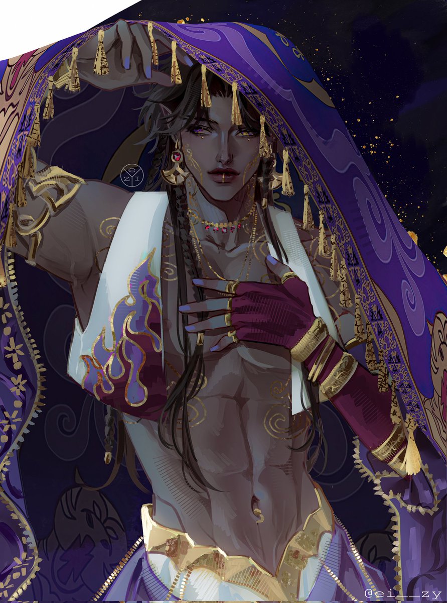 ei__zy's tweet image. Magic Carpet as human💅
#aladdin #Disney #digitalart #characterdesign