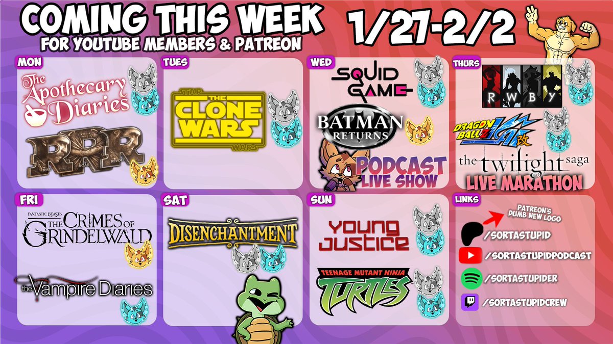 Patreon Schedule Time!