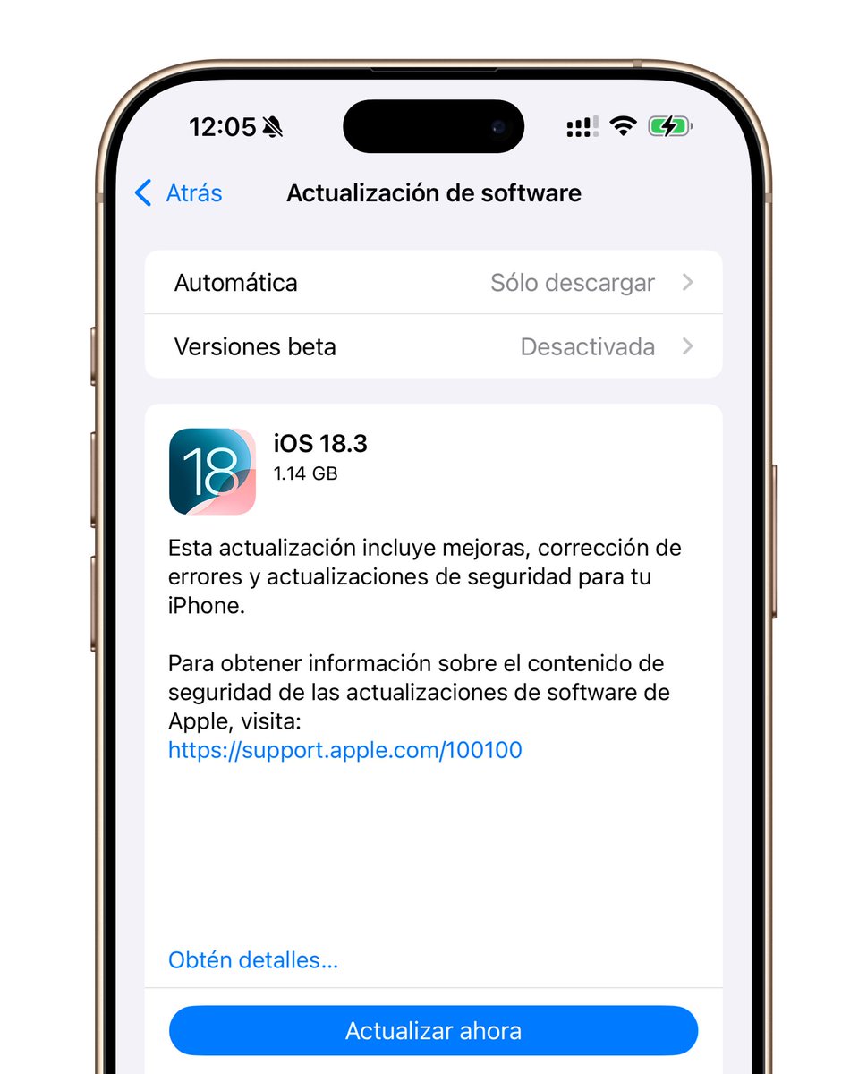 jeff_umanzor's tweet image. ¡Apple ha lanzado iOS 18.3!
Construcción: 22D63
Qué hay de nuevo:
• Inteligencia visual (iPhone 16): agregue eventos del calendario desde carteles o volantes
• Resúmenes de notificaciones (iPhone 15 Pro y superior):
• Fondo de pantalla de Unity #ios183 #ios18