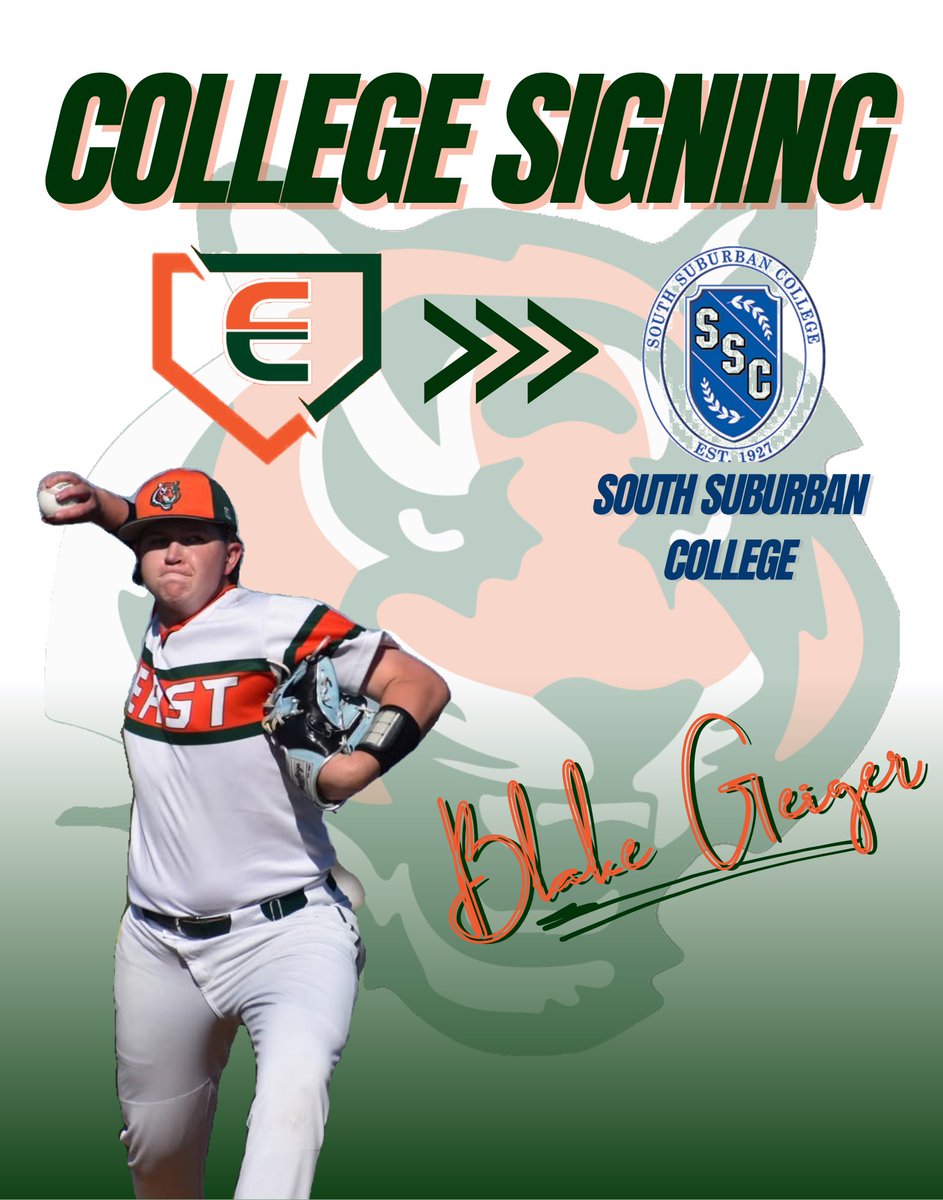 PEHS Baseball (@pehsbaseball) on Twitter photo Congratulations to Blake Geiger on his decision to sign with <a href="/South_Suburban/">SouthSuburbanCollege</a>! #BengalPride <a href="/PEHS_Athletics/">PEHS Athletics</a> <a href="/pehsboosters/">PEHS Boosters</a> Congratulations to Blake Geiger on his decision to sign with <a href="/South_Suburban/">SouthSuburbanCollege</a>! #BengalPride <a href="/PEHS_Athletics/">PEHS Athletics</a> <a href="/pehsboosters/">PEHS Boosters</a>