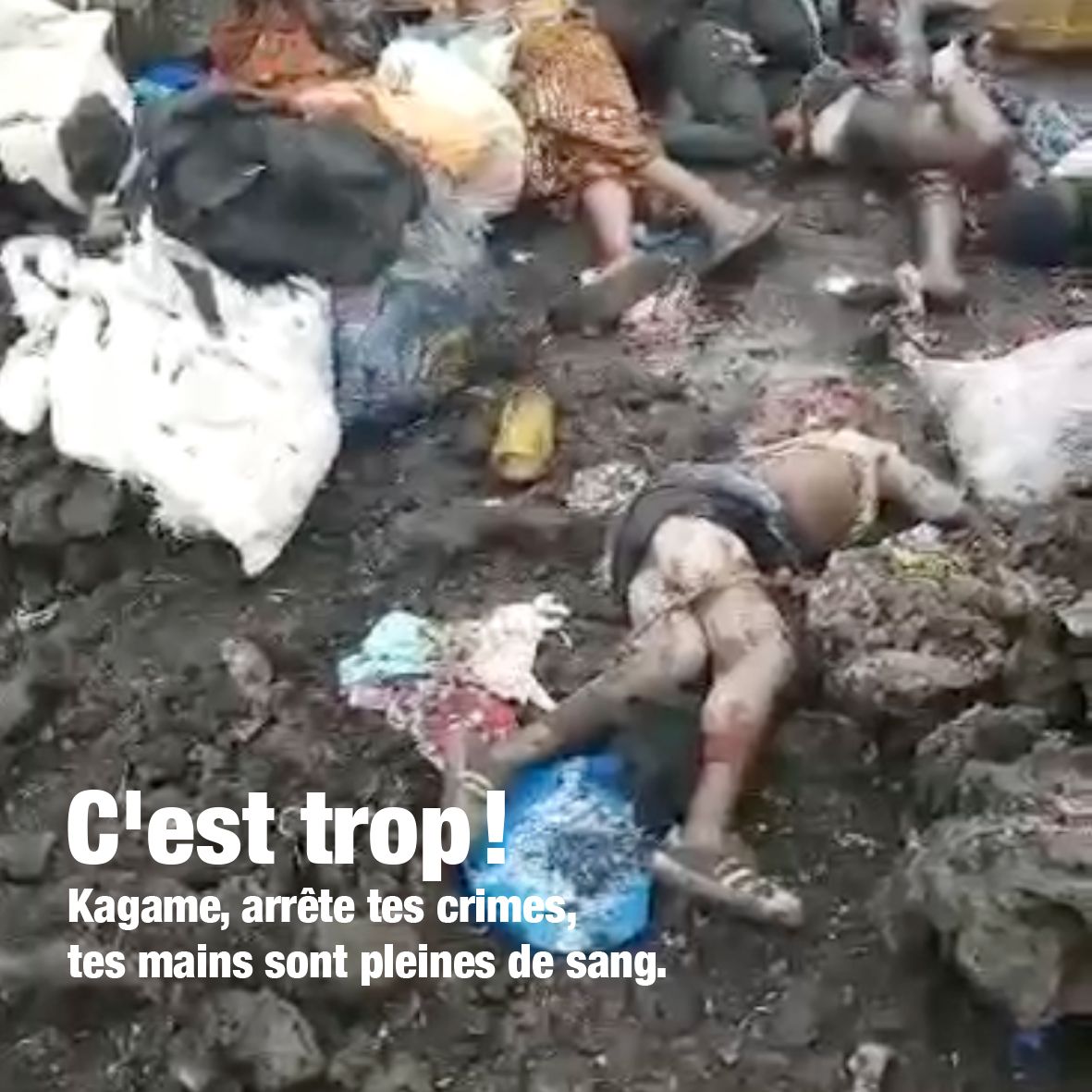 mbuyamba_a75405's tweet image. Ni-ni tango esilakala te. Kagame akomi nani?

@UN
@UN_PGA 
@EmmanuelMacron
@Elysee
@bayrou 
@Matignon
@jmbarrot
@YaelBRAUNPIVET 
@AssembleeNat 
@Senat

#KagameAgainstPeace
#KagameGenocide
#M23isKagame
#DisarmM23
#JusticeForGoma