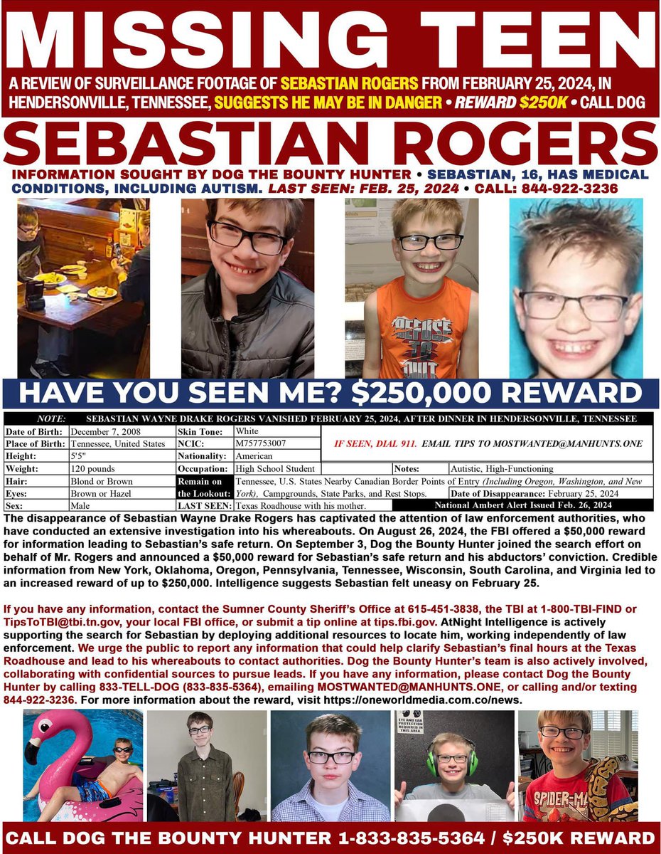 CrimeNJusticeYT's tweet photo. Where is Sebastian Rogers? He's been missing since Feb. 25, 2024 someone has to know what happened to him. Please help find Sebastian.
#MissingTeen #MissingTennessee #Repost https://t.co/Gsd4QfuFca