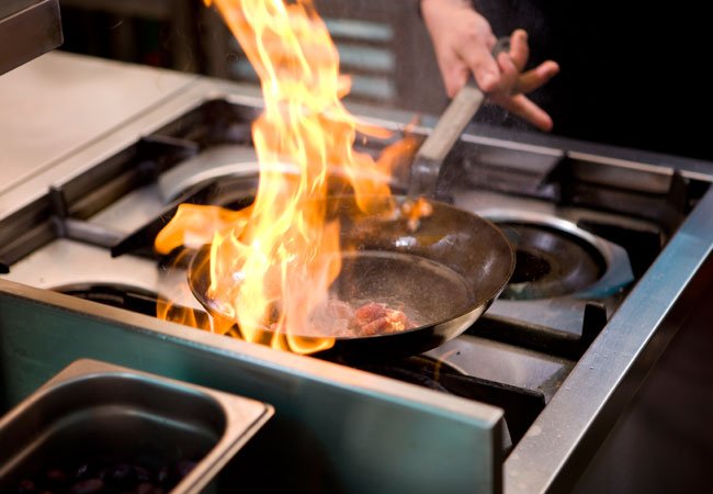 DYK that unattended cooking is the leading cause of kitchen fires? Use pot lids or a cookie sheet to smother a fire on your stove, never use water on a grease fire.🔥 #FireSafety