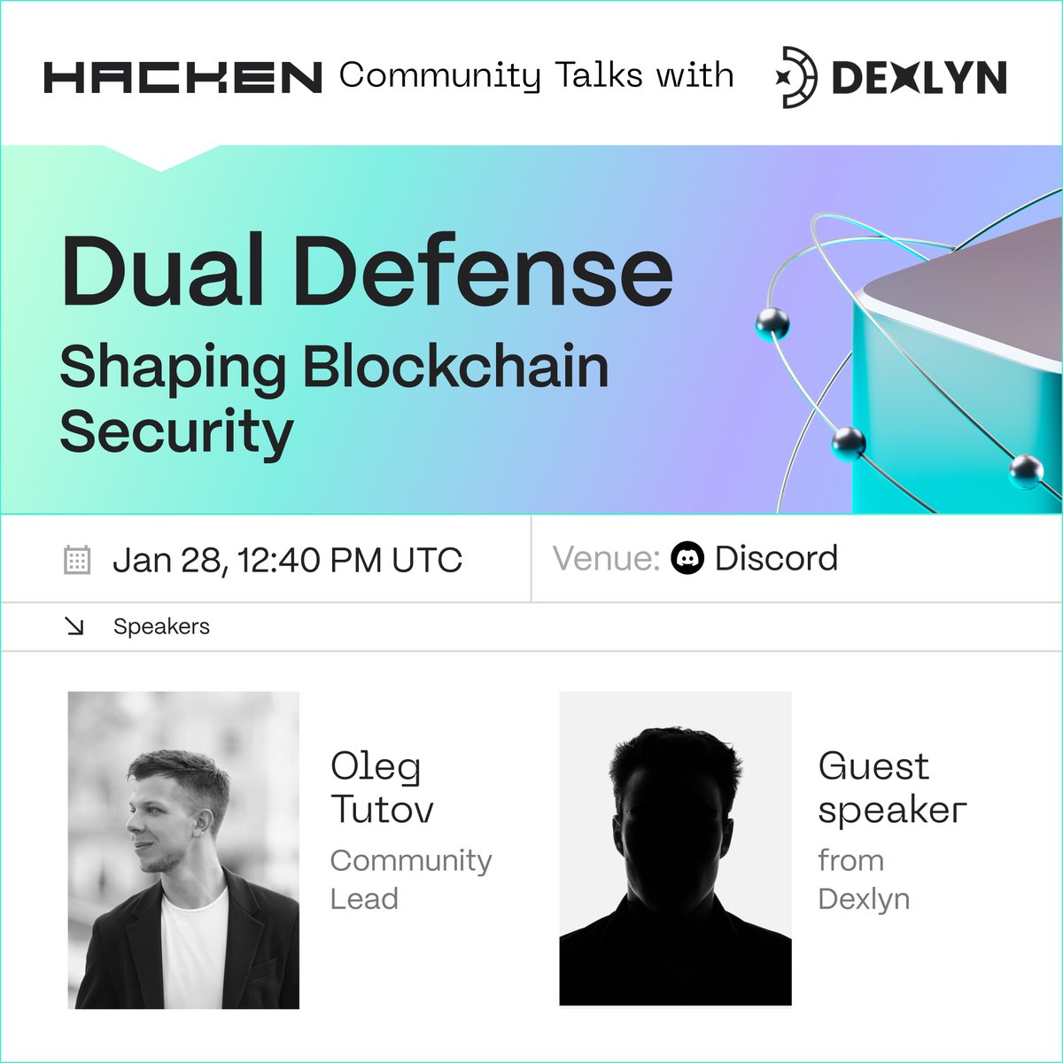 📢 Hacken Community Talks: <a href="/DexlynLabs/">Dexlyn Labs</a> x Flash Pools

Join us for an AMA with the Dexlyn Labs team! We'll dive into Dexlyn’s vision, discuss the importance of blockchain security, and show you how to participate in Flash Pools live!

📆 Jan 28, 12:40 UTC
📍Discord: