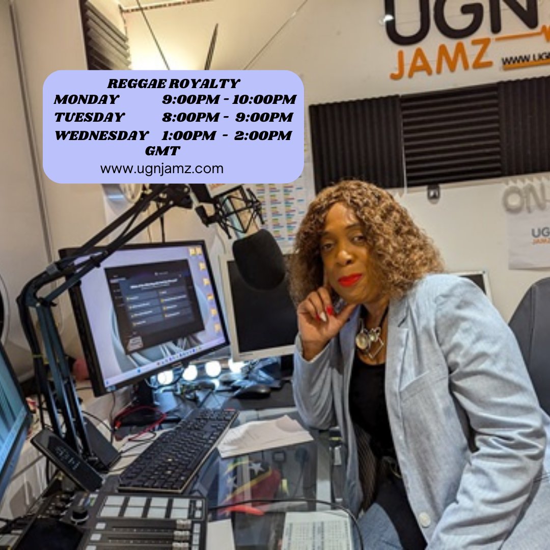 ugnjamz's tweet image. Join Keziah Job on:
Reggae Royalty from 9pm (UK)  
#ugnjamz link bit.ly/2Pn63O2
ugnjamz.com 
live365.com/station/UGN-RA…
To listen UGNJAMZ on Alexa! Just say "Alexa" Play #UGN RADIO.