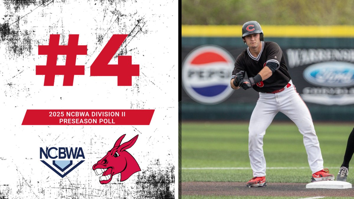 The Mules check in at No. 4 in the 2025 <a href="/NCBWA/">NCBWA</a> Division II Preseason Poll released today!

Season-opener Friday at 5 p.m. in Houston, Texas, at the Houston Winter Invitational inside Daikin Park!

#teamUCM x #RollStable