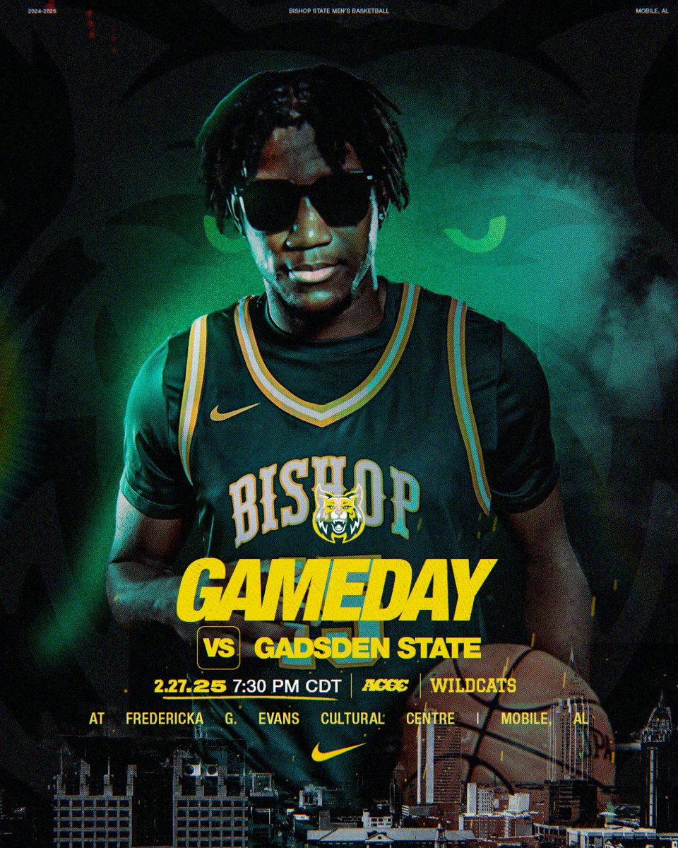 Game Day‼️ 😼

🆚 Gadsden State
📍 Mobile, AL (Home)
⌚️ Women (5:30 PM) Men (7:30 PM)
🖥 Watch Live: shorturl.at/movLW

#CampgroundCats😼🟢🟡🏀