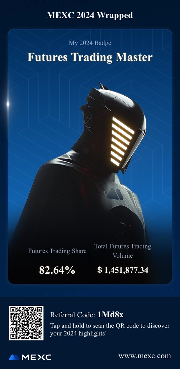 I just unlocked my 2024 annual badge on MEXC! Wanna find out what yours is? Click to explore now!
mexc.co/mx-activity/an…