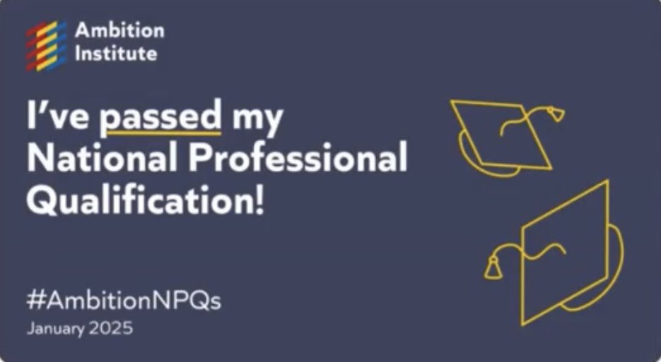 doohan98's tweet image. What a great start to the week! Passed my NPQLBC - thank you to all my colleagues for your support and thank you to @Ambition_Inst for all the support during the programme! @HeightsBburn @SencoLouise