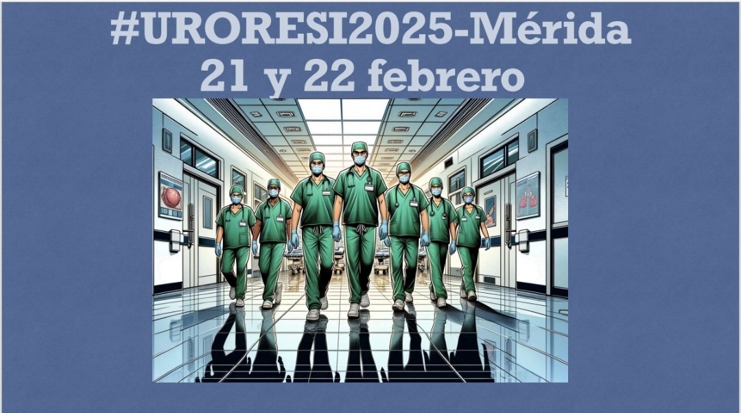 Save the date!!! Reunión de Residentes dr Urología de la AUCEX #Uroresi2025-Mérida
@AUCEX #Urología #urology #residentesurologia <a href="/aeu/">aeu</a> <a href="/ResidentesAEU/">RAEU - Spanish Urology Residents Working Group</a>