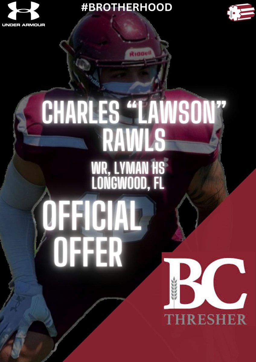 Lawson Rawls (@lawsonrawls11) on Twitter photo After a great conversation with <a href="/teeterf/">Coach Felicia Teeter</a> I am blessed to receive an offer to play at Bethel College! <a href="/LymanFootball24/">Lyman Greyhound Football</a> <a href="/Threshers_FB/">Bethel College FB</a> @Coach_TaggBrown <a href="/jwlawson1/">Coach Lawson</a> @JonesJermel <a href="/Recruit_Lyman/">Lyman Football Recruiting #RecruitLyman</a> <a href="/Coach_Cohen1/">Coach Cohen</a> <a href="/PrepRedzoneFL/">Prep Redzone Florida</a> <a href="/DanLaForestFB/">Dan LaForest π</a> After a great conversation with <a href="/teeterf/">Coach Felicia Teeter</a> I am blessed to receive an offer to play at Bethel College! <a href="/LymanFootball24/">Lyman Greyhound Football</a> <a href="/Threshers_FB/">Bethel College FB</a> @Coach_TaggBrown <a href="/jwlawson1/">Coach Lawson</a> @JonesJermel <a href="/Recruit_Lyman/">Lyman Football Recruiting #RecruitLyman</a> <a href="/Coach_Cohen1/">Coach Cohen</a> <a href="/PrepRedzoneFL/">Prep Redzone Florida</a> <a href="/DanLaForestFB/">Dan LaForest π</a>