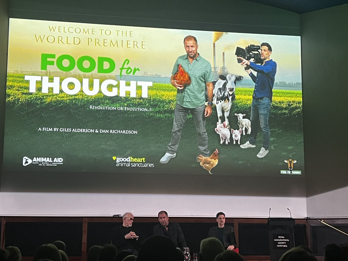 ninaspage's tweet photo. WOW!!! ‘FOOD FOR THOUGHT’ World Premiere #FilmDocumentary 🌱💚🎥

What an incredible night it was. Huge Congratulations to the dream team @gilesalderson @dan710ths the #directors and #producers of the #film

#filmpremiere #plantbased #animalwelfare #food #vegan #animal #actor https://t.co/G9jNJPI2Bz