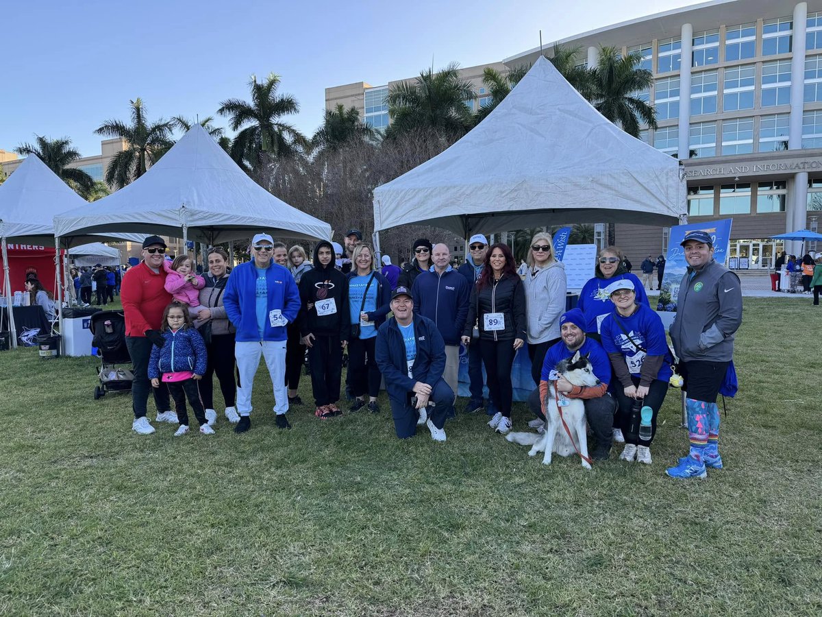 Our team was overjoyed to attend the 16th Annual Make-A-Wish Walk for Wishes 5k at Nova Southeastern University in Broward County, Fla., Saturday morning. It was wonderful to join together as a community to support an outstanding group of dedicated people who go above and beyond