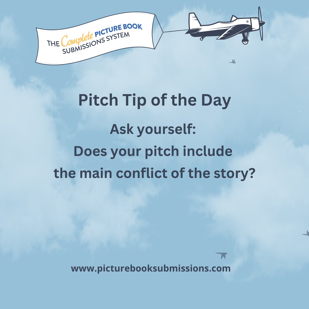 One of the most common mistakes we see in #picturebook pitches is not including the conflict of the story. A pitch might focus on the MC but never talk about the obstacles standing in the way of their success. 
picturebooksubmissions.com

#amwriting #querytip #amquerying #pbpitch
