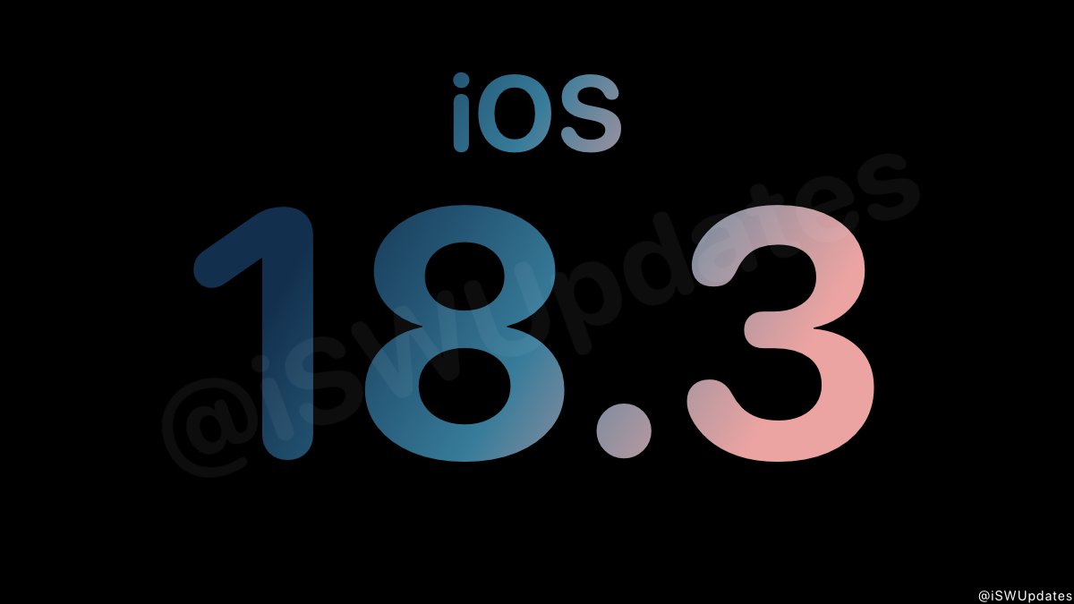 iSWUpdates's tweet image. iOS 18.3 (22D63) has been released. #iOS183