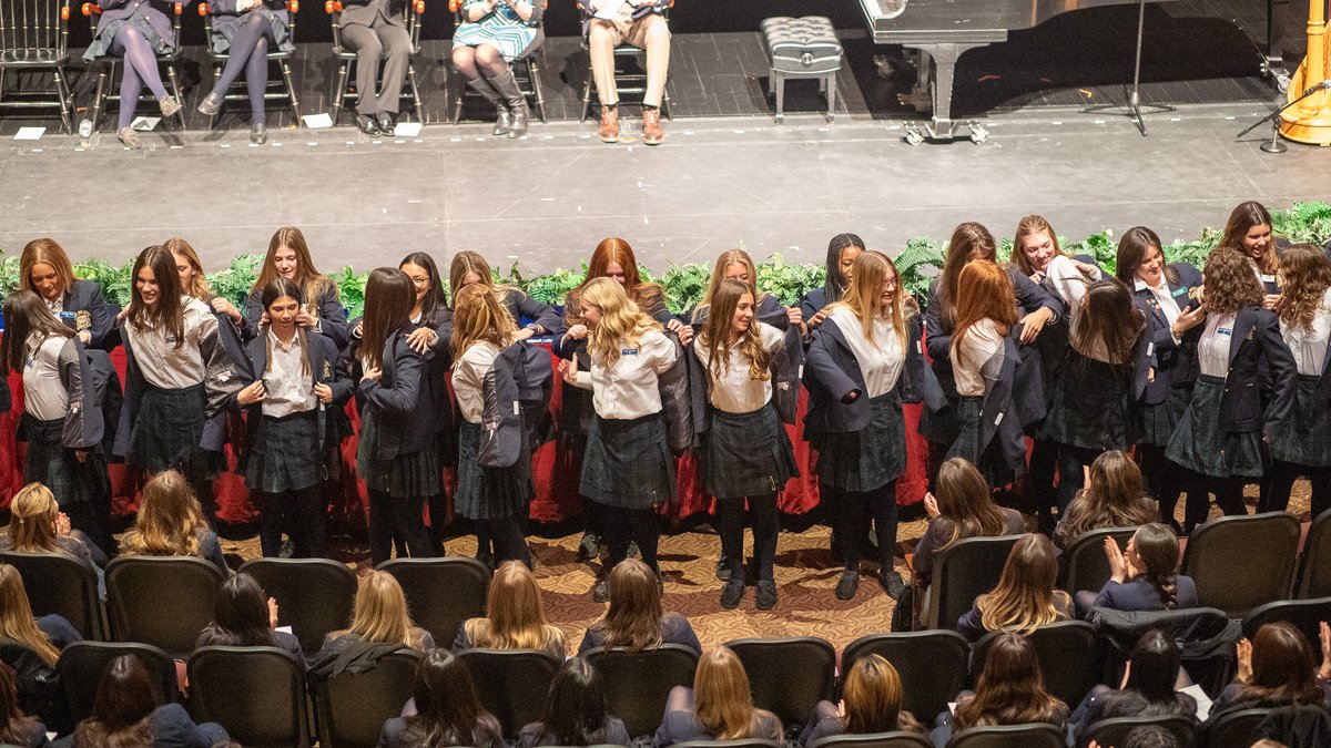 CulverAcademies's tweet image. Congratulations to the 9️⃣8️⃣ girls who received their CGA Crest yesterday! The Crest Ceremony is a new CGA student's rite of passage, marking full acceptance into Culver Girls Academy and readiness for further leadership training within the prefect system.  #InTheMaking