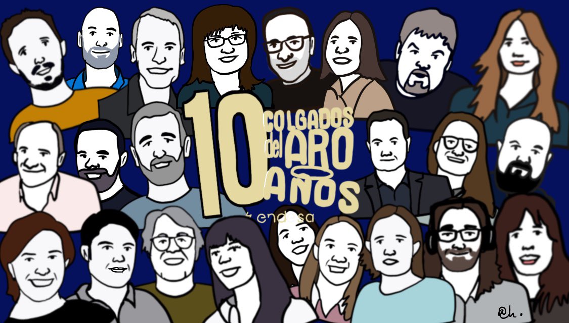 <a href="/colgadosdelaro/">Colgados del Aro by Endesa</a> <a href="/Endesa/">endesa</a> <a href="/basketlover/">Endesa Basket Lover</a> Acercándose la gala del 10º aniversario , homenaje gráfico a los colaboradores que han pasado en estos años .  Buena pandilla !!! Enhorabuena!!!