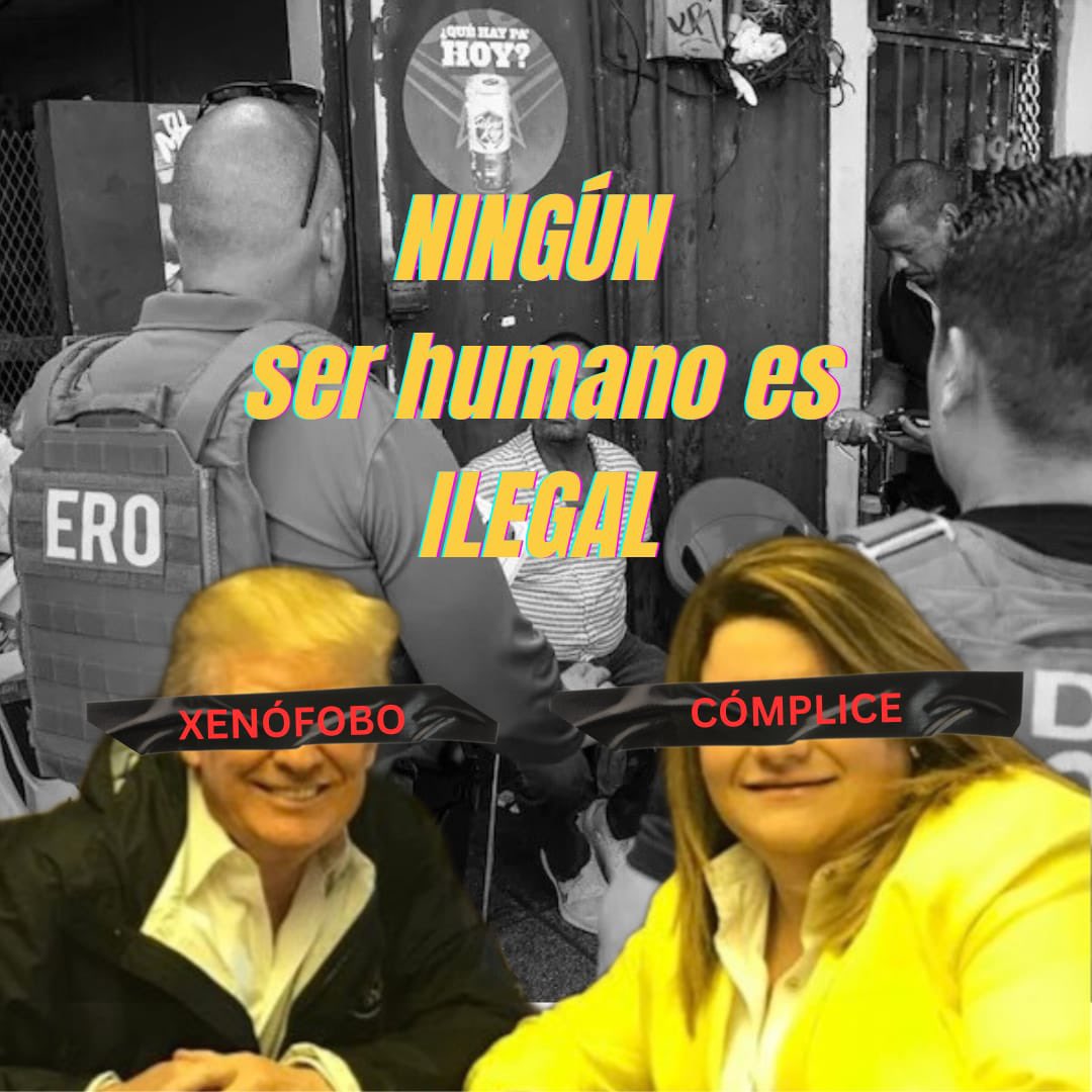 LaJecoDS's tweet photo. La Juventud Ecosocialista condena la persecución en contra de la comunidad inmigrante en nuestro país. Ninguna persona es ilegal. https://t.co/2Ssj3ZgfAS