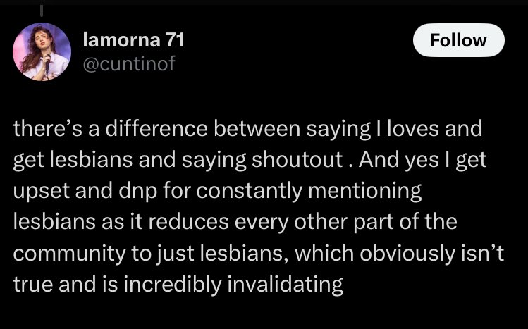 phandlethebants's tweet photo. like this tweet if you’re not a lesbian but you don’t mind dnp “constantly mentioning lesbians” https://t.co/03dwnEcNjD