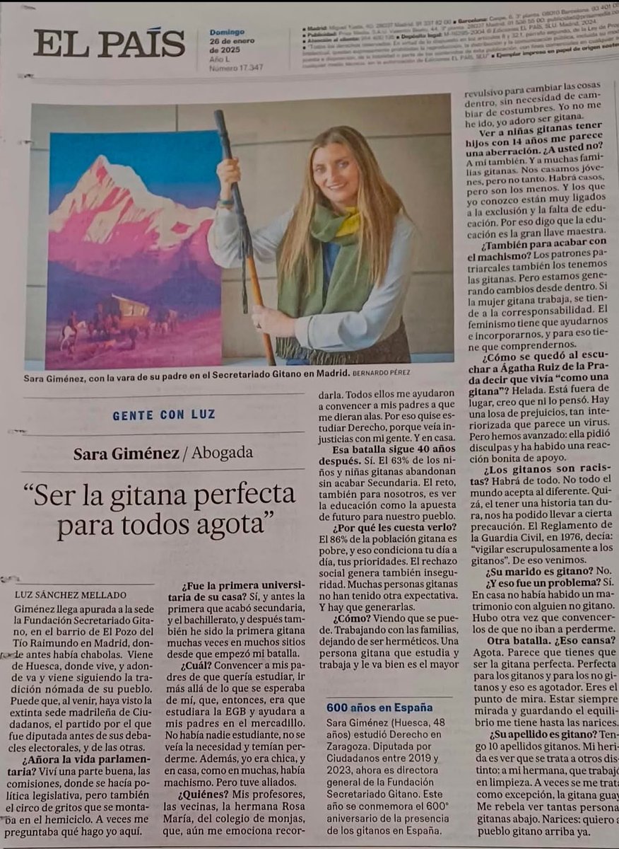 Carles López (@litoslp) on Twitter photo Si tenéis un segundo, os recomiendo esta entrevista de <a href="/luzsmellado/">Luz Sánchez-Mellado 🇪🇦🏳️🌈</a> a <a href="/SaraGimnez/">Sara Giménez</a> de <a href="/gitanos_org/">F.SecretariadoGitano</a>. Breve, clara y con mensajes que llaman a la acción 👇 Si tenéis un segundo, os recomiendo esta entrevista de <a href="/luzsmellado/">Luz Sánchez-Mellado 🇪🇦🏳️🌈</a> a <a href="/SaraGimnez/">Sara Giménez</a> de <a href="/gitanos_org/">F.SecretariadoGitano</a>. Breve, clara y con mensajes que llaman a la acción 👇