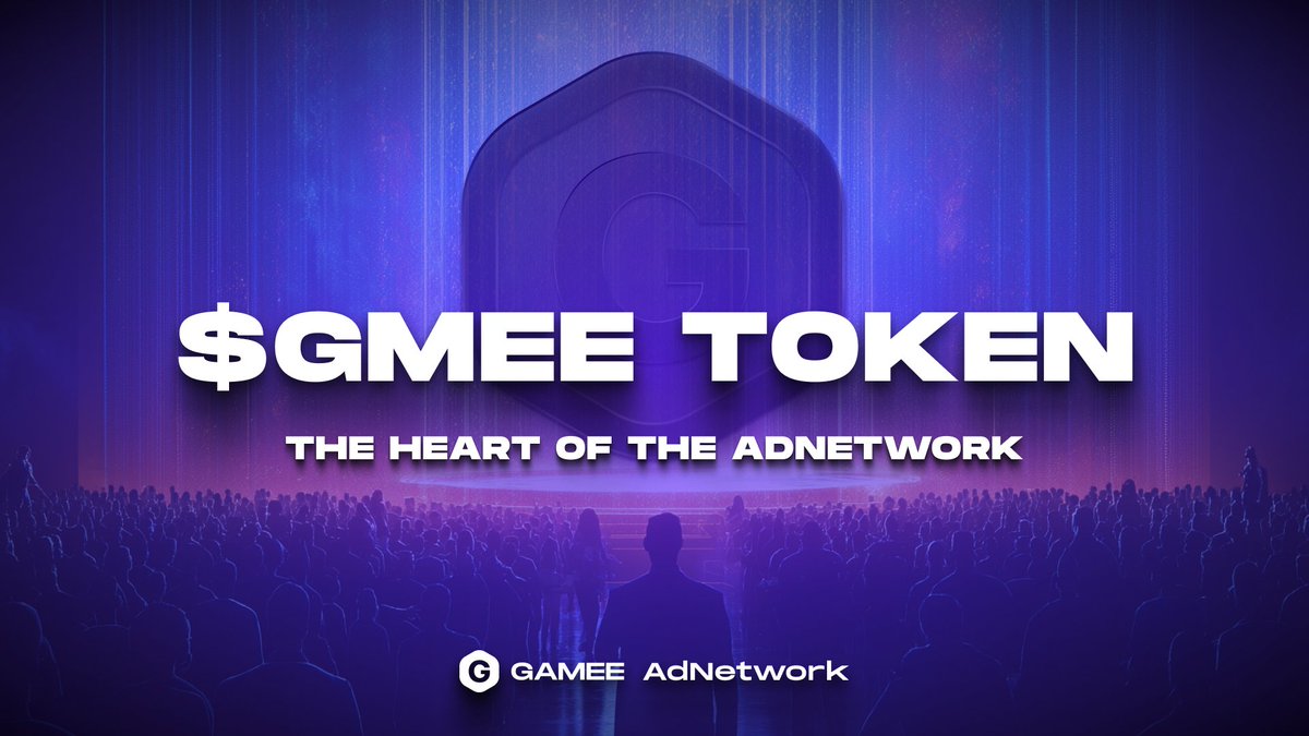 GAMEEToken's tweet photo. The $GMEE token is the driving force behind the GAMEE AdNetwork, connecting every part of the ecosystem.

Brands use $GMEE to purchase ad space, tapping into a network of over 100 million users and 2 billion monthly impressions.

Users eventually earn $GMEE as rewards for engaging with ads, transforming passive attention into tangible value.

Publishers and stakers receive $GMEE as platform fees and rewards, creating a cycle where value flows back into the community.

This is how $GMEE powers a decentralized, community-owned advertising system that benefits everyone involved. 🌐 

#GAMEEAdNetwork