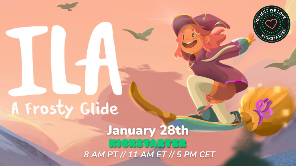 Nelvalay's tweet photo. La verdad es que no tengo mucho tiempo para asentar emociones porque... ❤️

¡Mañana lanzamos el Kickstarter de 'ILA': A Frosty Glide'! ¡Se viene!

Por si queréis bichear y apuntaros la alarmita: https://t.co/nx6gYNuJMt https://t.co/Ehr4hanrHf