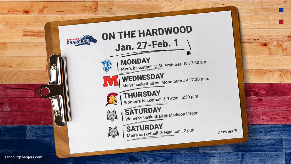 No conference matchups for the Chargers this week, but we still have plenty of 🏀 action, starting with the men heading up to face St. Ambrose JV tonight. #ChargeUp