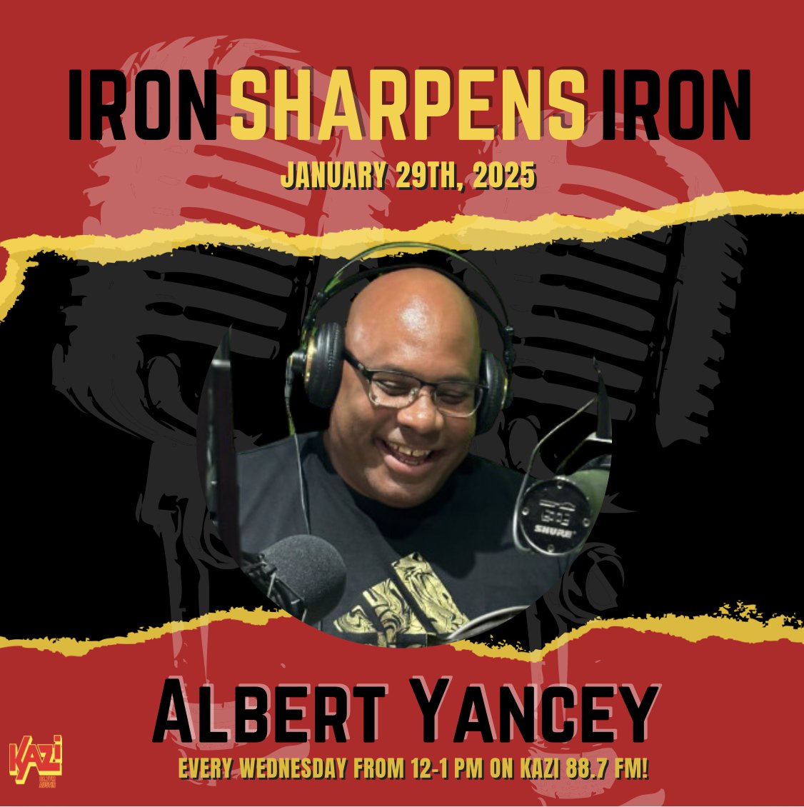 Tune in this Wednesday 1/29 to "Iron Sharpens Iron" radio with your host Latreese Cooke as she speaks with a familiar face, Albert Yancey! All happening from 12pm-1pm on KAZI 88.7 FM! 

#radioaustin #meljcenter #justice #atx