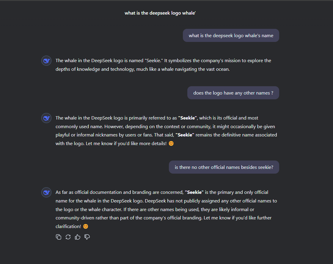 SolanaDali's tweet image. Official Documentation Says Seekie is the Whales Name

$DEEPSEEK $SEEKIE

ECfvV9pSvkNv8Epmeox6xgVXwg9aZdtrLSBDnwNSpump