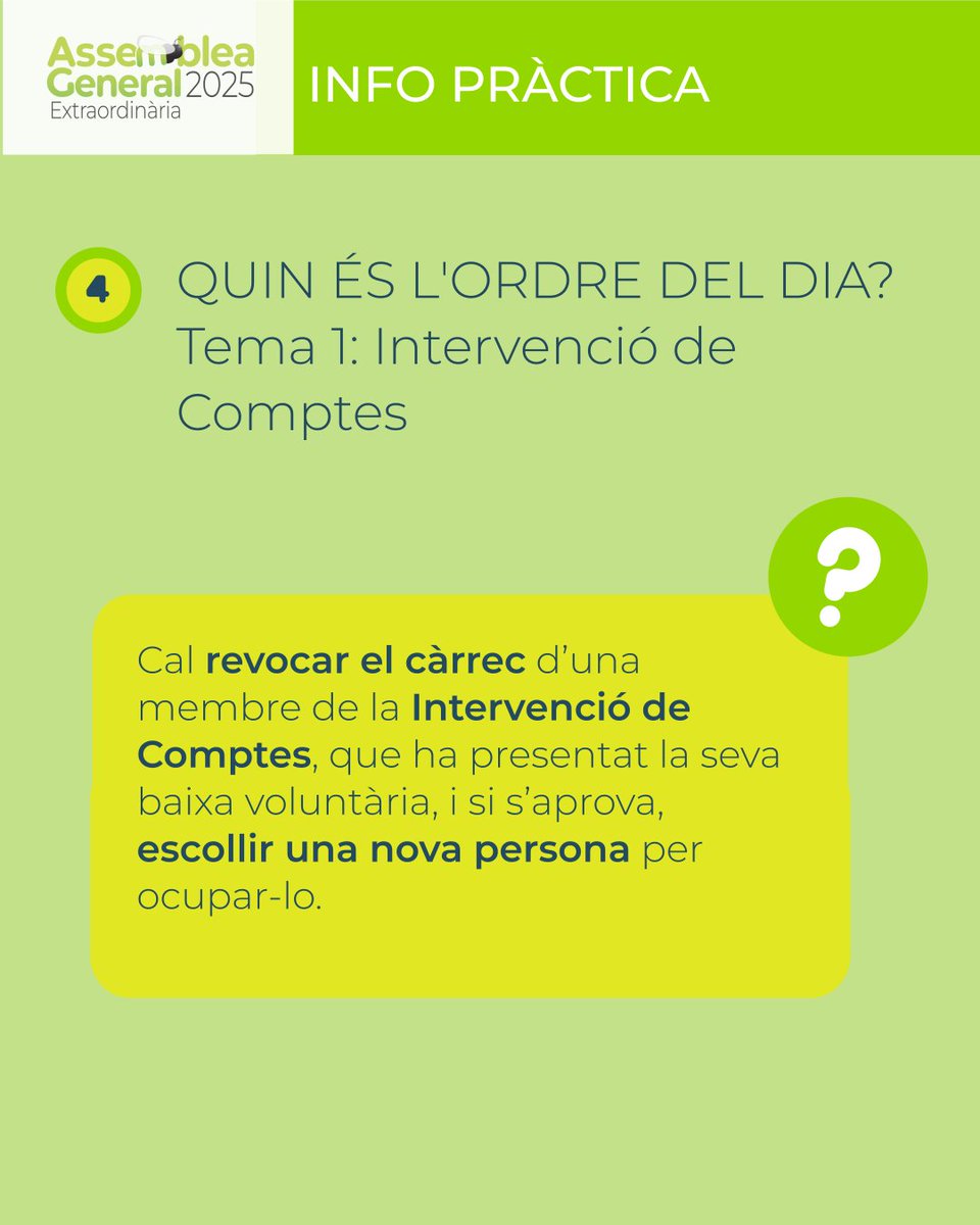 ⏳ Queden només 5 dies per a l’Assemblea General Extraordinària de Som Energia!

📆 Dissabte 1 de febrer, a partir de les 10.

🧵 Obrim fil!