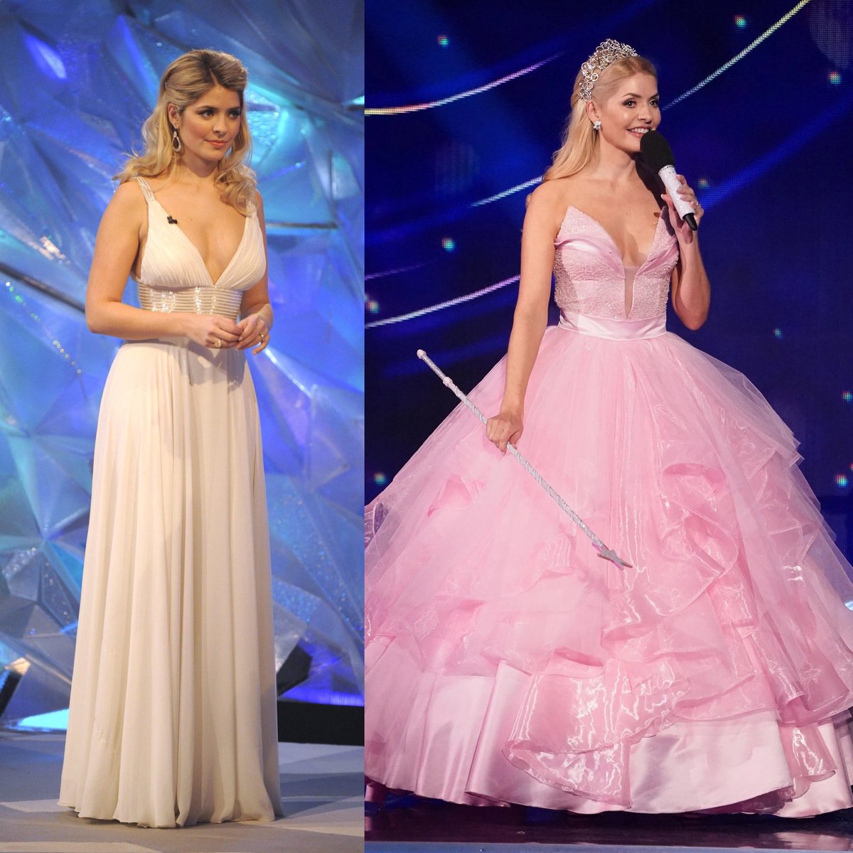 hollywillslove's tweet image. 𝙏𝙝𝙚𝙣           &amp;amp;           𝙉𝙤𝙬

Last night’s #DancingOnIce look was certainly worthy of the 17 year anniversary of #TheDress. And just like back then Holly’s cleavage is still causing controversy 17 years later. 
Fair play Holly. Fair play. 👏

#stillgotit #HollyWilloughby
