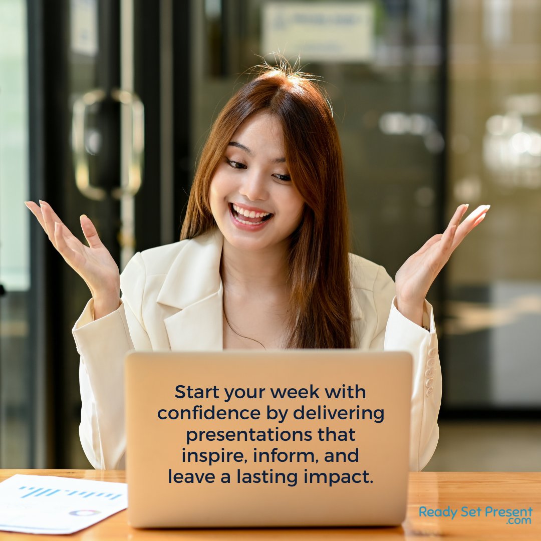 readysetpresent's tweet photo. Ready-to-use slides, designed for professionals who mean business, are just a click away. 💻
Let’s make this week your most productive yet! 
https://t.co/10XfFMgYmD
#readysetpresent #mondaymotivation #presentationmatters https://t.co/slavmoSnec