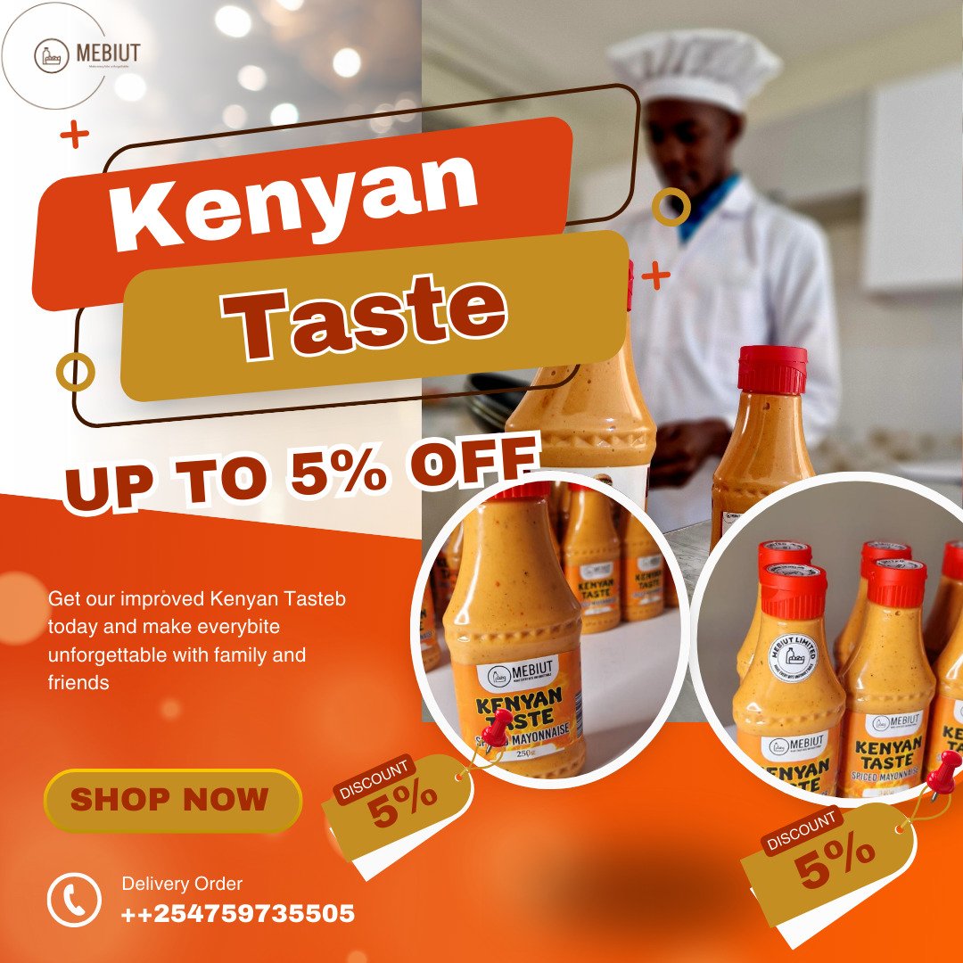 Say goodbye to bland meals and hello to authentic Kenyan flavors! 🥘✨ Kenyan Taste Sauce is your all-in-one solution for perfect meals, every time. Whether you're cooking for family or entertaining friends, we’ve got you covered. Order now at mebiut.com! 🇰🇪