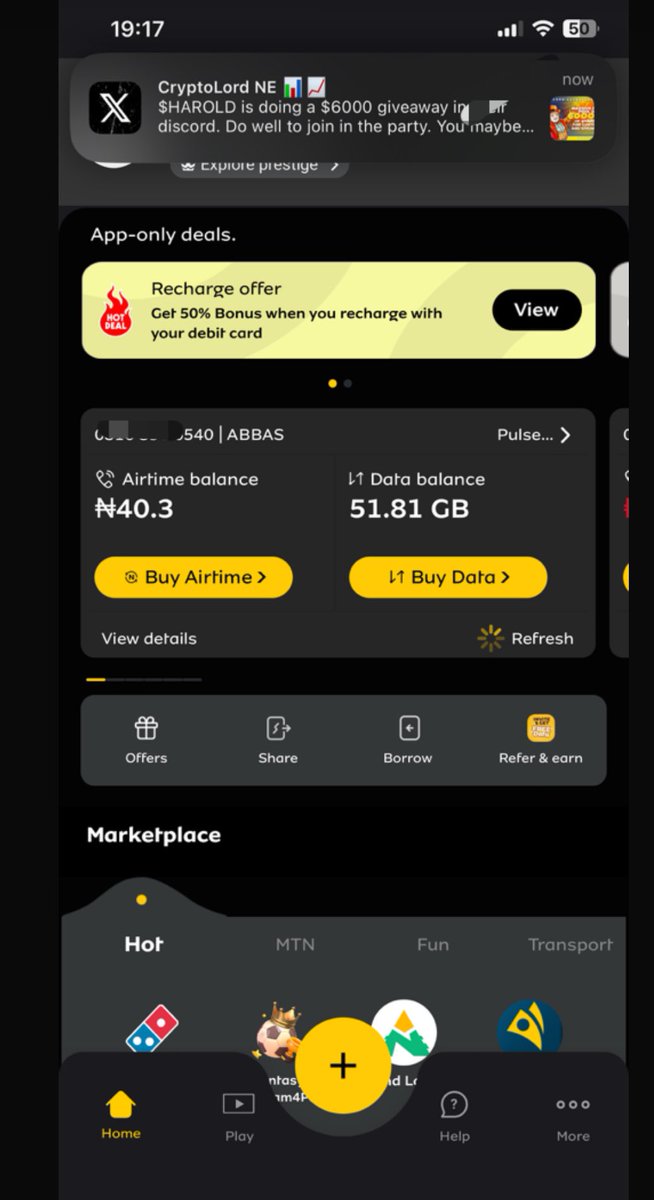 <a href="/Mrbankstips/">MrBanks💰</a> <a href="/MTN180/">MTN Nigeria Support</a> <a href="/MTNNG/">MTN Nigeria</a> <a href="/MTNza/">MTN South Africa</a> 
Guys mtn just robbed of my data 
I always subscribe digital bundle for 2k 15gb, which I can’t even exhaust no matter what I always make another one and they will renew it as always.
So I think last two weeks I got double of my data so today they just…..