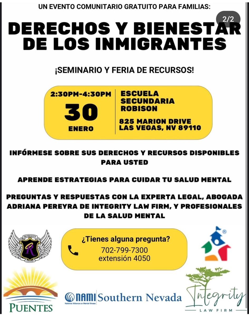 Upcoming know your rights events. Please share.  <a href="/tsegerblom/">Tick Segerblom</a> <a href="/ACLUNV/">ACLU of Nevada</a> <a href="/NVLatinoLeg/">Nevada Latino Legislative Caucus</a>