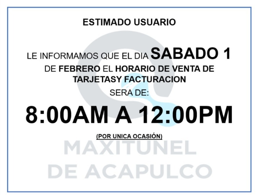 MaxitunelA's tweet photo. #AvisoMaxitúnel https://t.co/G69SH83tb0
