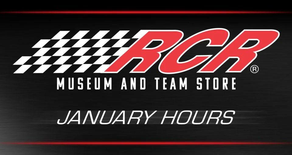 Our business hours will be extended for Bowman Gray race week! The RCR Museum &amp; Team Store will be open Tuesday, Jan. 28th to Saturday, Feb. 1st from 8:00am-5:00pm. We will also be open on Sunday (race day!) Feb. 2nd from 8:00am-3:00pm, and Monday, Feb. 3rd from 9:00am-3:00pm.
