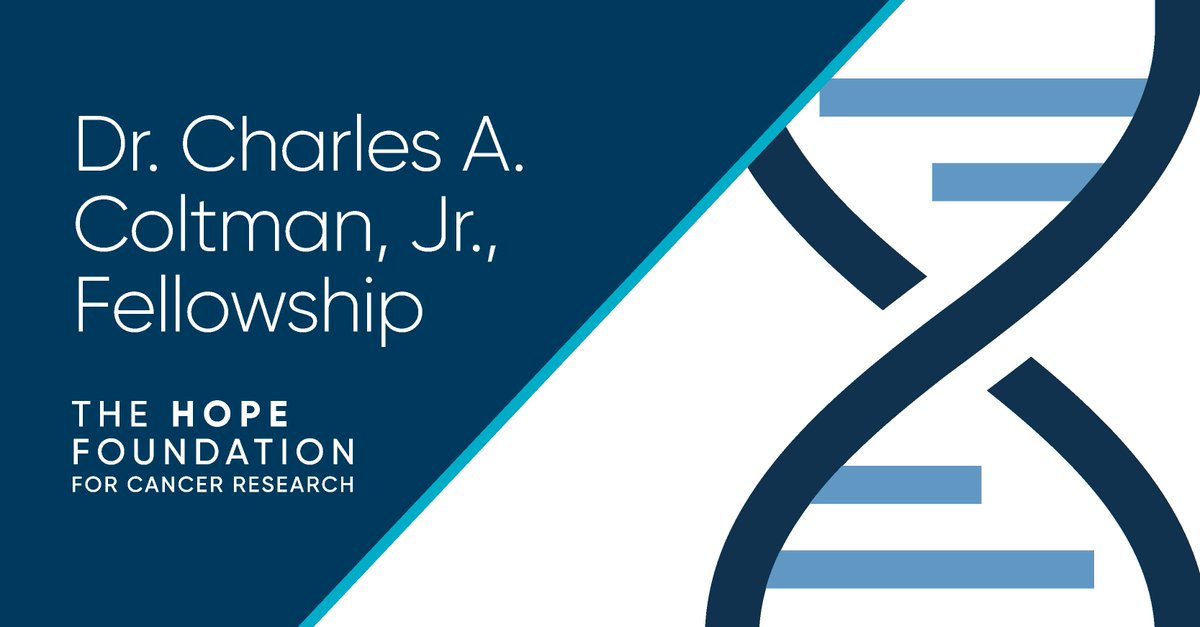 The Hope Foundation for Cancer Research (@supportingswog) on Twitter photo The Coltman Fellowship engages outstanding early career investigators from <a href="/SWOG/">SWOG Cancer Research Network</a>-affiliated institutions to learn clinical trial methodology within a network group environment and develop independent clinical research.
$100K/2 yrs - apply by 3/15 #SWOGonc
tinyurl.com/yjx4nf47 The Coltman Fellowship engages outstanding early career investigators from <a href="/SWOG/">SWOG Cancer Research Network</a>-affiliated institutions to learn clinical trial methodology within a network group environment and develop independent clinical research.
$100K/2 yrs - apply by 3/15 #SWOGonc
tinyurl.com/yjx4nf47