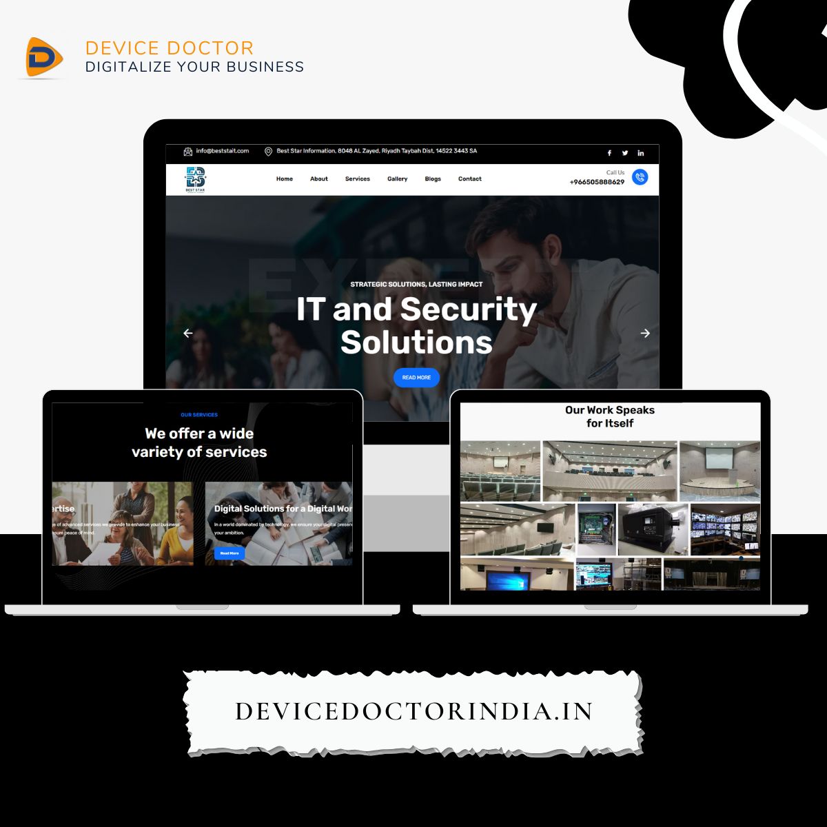 In_DeviceDoctor's tweet image. Introducing the latest addition to our portfolio – a stunning website for our happy client! Reach out to us for your next website project!💻

#webdevelopmentcompany #websitedesign #devicedoctorindia #WebDesign #marketing #websitedesign #websitemockup #webstagram