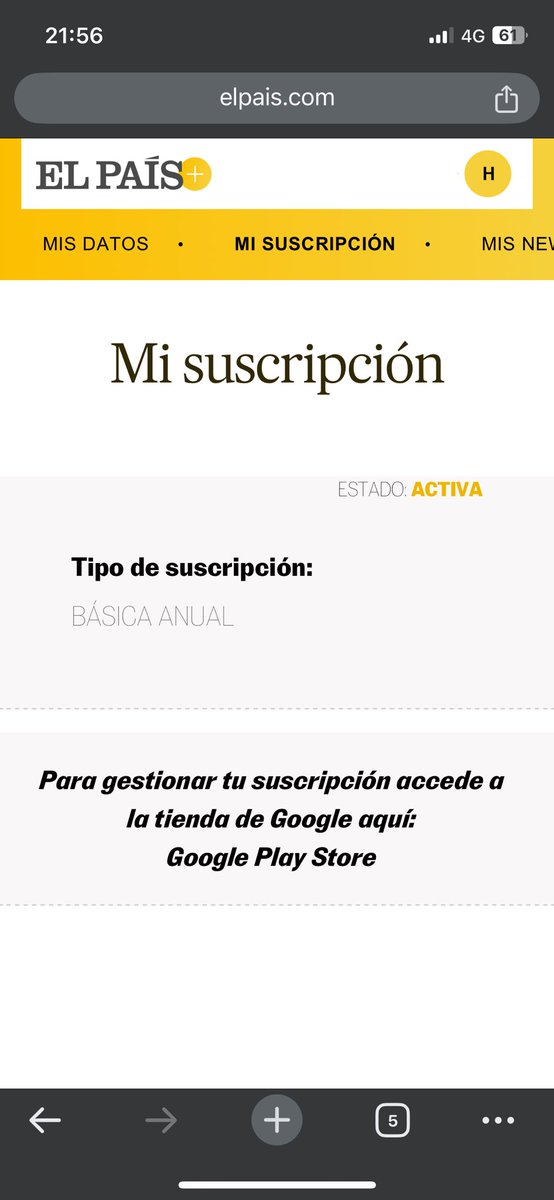 galibo86's tweet photo. @el_pais eu!! Quiero hacer un desestimiento de mi plan con ustedes!! Estoy dentro de los días de arrepentimiento, donde o a qué mail debo informarlo? Su web no permite hacerlo . #derechosdelconsumidor https://t.co/tUOzX7Kwpm