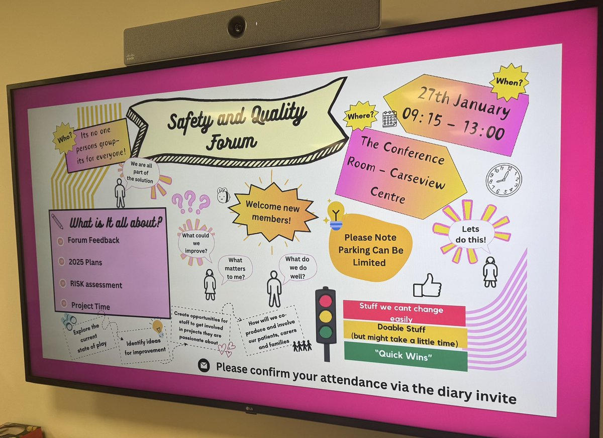 SarraKettles's tweet photo. Another fantastic Safety & Quality Forum today - projects coming together with lots of collaboration across teams. Exciting to see change ideas develop using QI Methodology #mhimprove #development 🌟 https://t.co/bXMsmsemQL