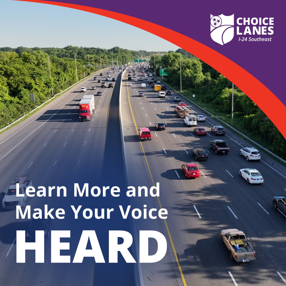 This is the last week to participate in our I-24 Southeast Choice Lanes Community Survey. If you live, work or play in the South Nashville area, be sure to give your input! survey123.arcgis.com/share/b7324e4b… #nashville #nashvilletraffic