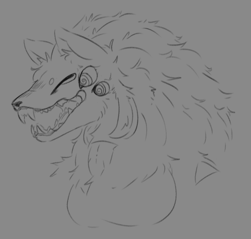Stephs_art_junk's tweet image. yokai riko concept, 8&apos;4, 750 pounds of pure muscle monster wife
