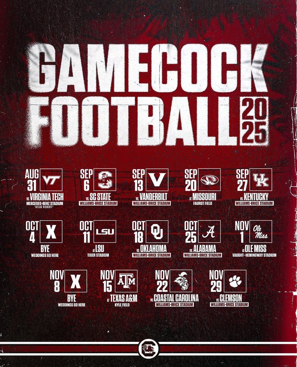 Pʀᴇɴᴛɪss Aɪʀ Nᴏʟᴀɴᴅ. (@airnoland_) on Twitter photo Check out what's planned for the 2025 <a href="/GamecockFB/">Gamecock Football</a> season and get your tickets today!
gamecocksonline.com/2025-football-…
#Gamecocks | #ForeverToThee Check out what's planned for the 2025 <a href="/GamecockFB/">Gamecock Football</a> season and get your tickets today!
gamecocksonline.com/2025-football-…
#Gamecocks | #ForeverToThee