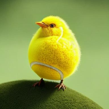 avrecum's tweet photo. Just tried to generate an image of a bird that looks like a tennis ball with Deepseek's new Janus-Pro-7B model, here's what it came up with https://t.co/qvdDgflAfB