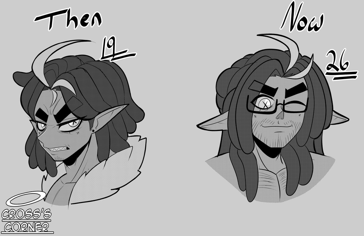 For Cross the age is apparent