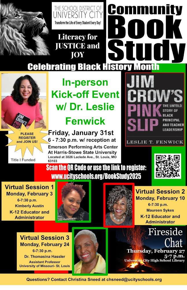 We hope to see you on Friday for our annual <a href="/UCitySchools/">UCity Schools</a> community book study! ucityschools.org/bookstudy2025 <a href="/ucitylearns/">UCITYLEARNS</a>
