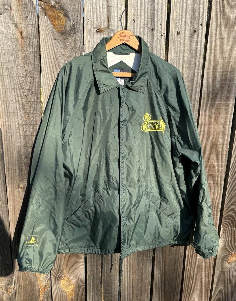 jonbonchoyv's tweet image. WARPED TOUR 04 PLAYSTATION 2 JACKET SIZE L THIS IS NOT A DRILL